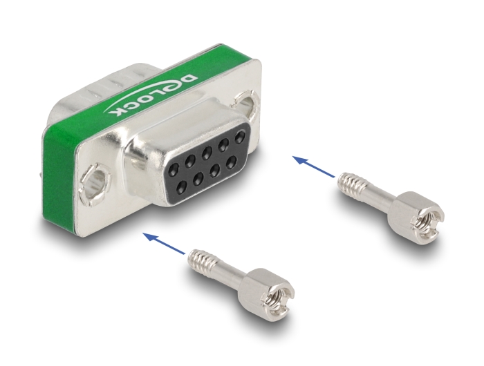 Delock HF/EMI Entstörfilter D-Sub 9 Pin Stecker zu Buchse mit Tiefpass kapazitiv #4 