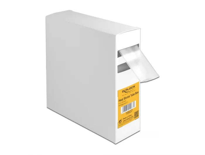 Delock Schrumpfschlauch Box, Schrumpfungsrate 2:1, 4 m x 25,4 mm transparent #1 