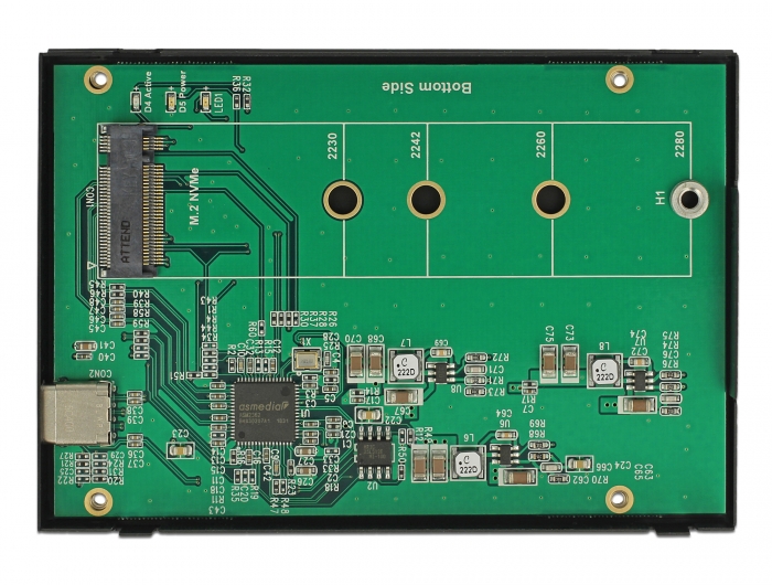 Delock Externes 2.5″ Gehäuse für M.2 NVMe PCIe SSD mit USB 3.1 Gen 2 USB Type-C™ #2 