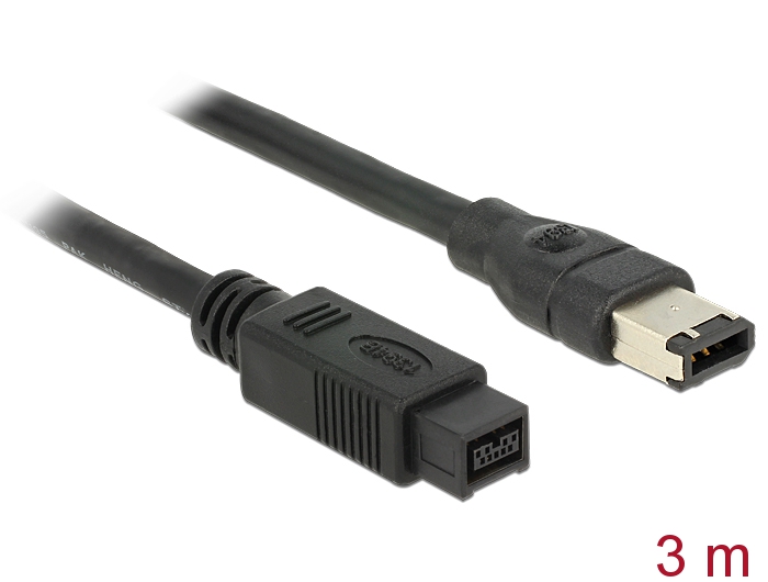 Delock Kabel FireWire 9 Pin Stecker > 6 Pin Stecker 3 m #1 