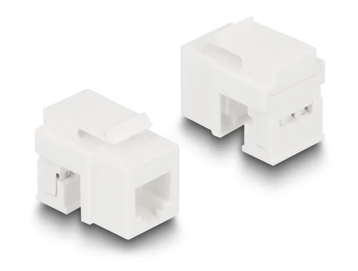 Delock Keystone LSA Set mit Auflegehalterung RJ45 / RJ11 Cat.6 schwarz #6 