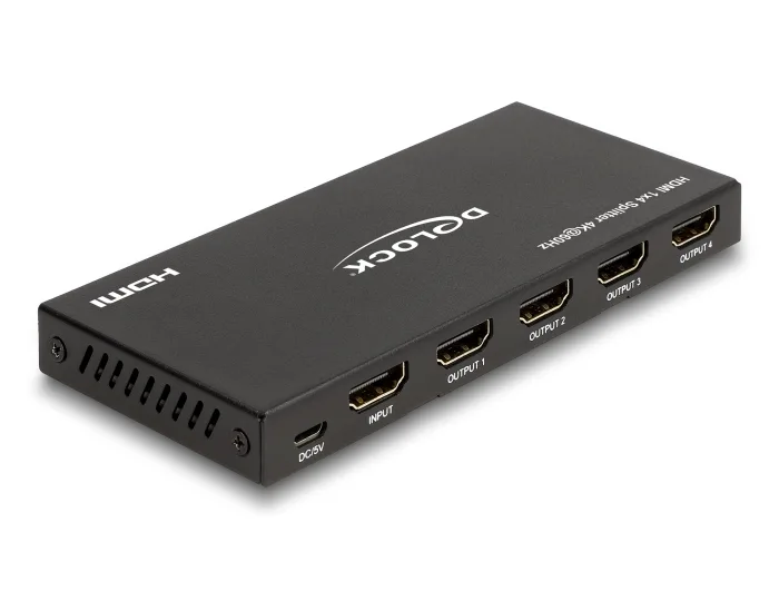 Delock HDMI Splitter 1 x HDMI in zu 4 x HDMI out 4K 60 Hz mit Downscaler #2 