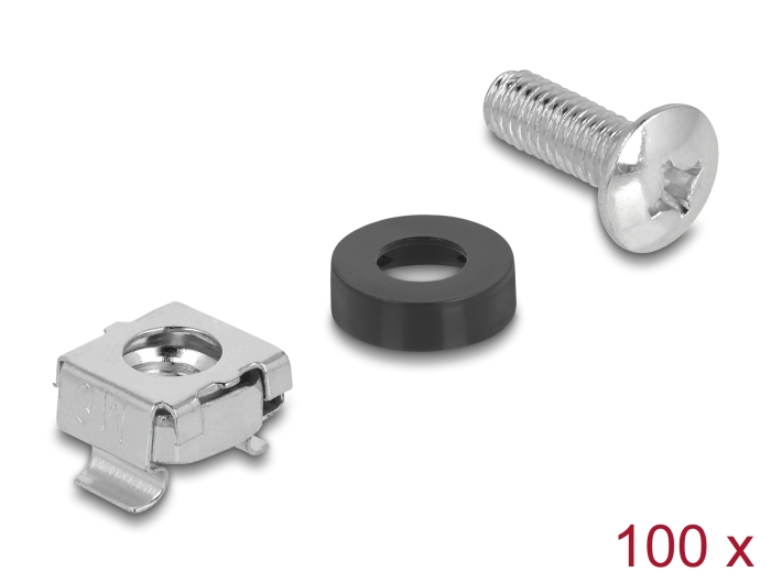 Delock Rack Montage Set für 10″ und 19″ 100 Stück #1 
