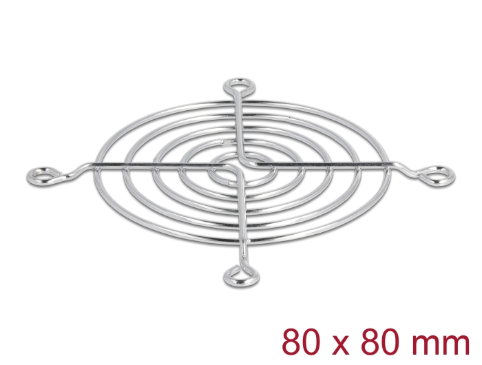 Delock Lüftergitter 80 x 80 mm silber #1 