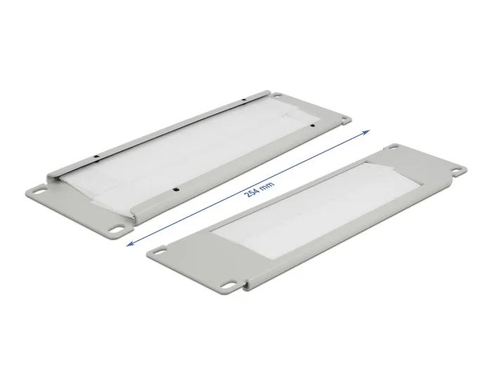 Delock 10″ Kabelmanagement Bürstenleiste 2 HE grau #2 