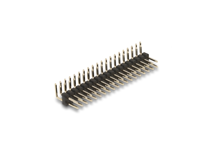 Delock Stiftleiste 20 Pin, Rastermaß 2,54 mm, 2-reihig, gewinkelt, 5 Stück #2 
