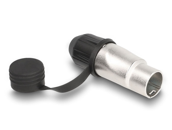 RJ45 Modularer Stecker feldkonfektionierbar Cat.6A mit robusten Kabelsteckergehäuse und Schutzkappe passend für die Delock Durchführungskupplungen 67061 und 67062 IP66 staub- und wasserdicht #2 