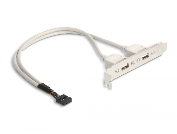 Delock Slotblech 2 x USB 2.0 Typ A Buchse extern #1 