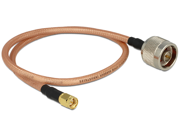Delock Antennenkabel N Stecker > SMA Stecker RG-142 400 mm low loss #2 