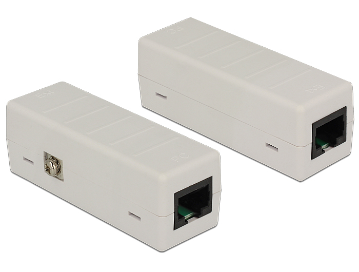 Delock Netzwerk Überspannungsschutz 6 kV RJ45 mit PoE #1 