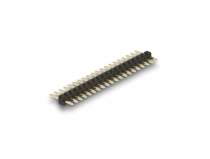 Delock Stiftleiste 20 Pin, Rastermaß 1,27 mm, 1-reihig, gerade, 5 Stück #2 