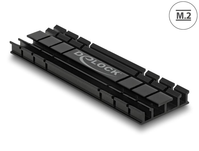 Delock Kühlkörper flach 70 mm für M.2 Modul schwarz #1 