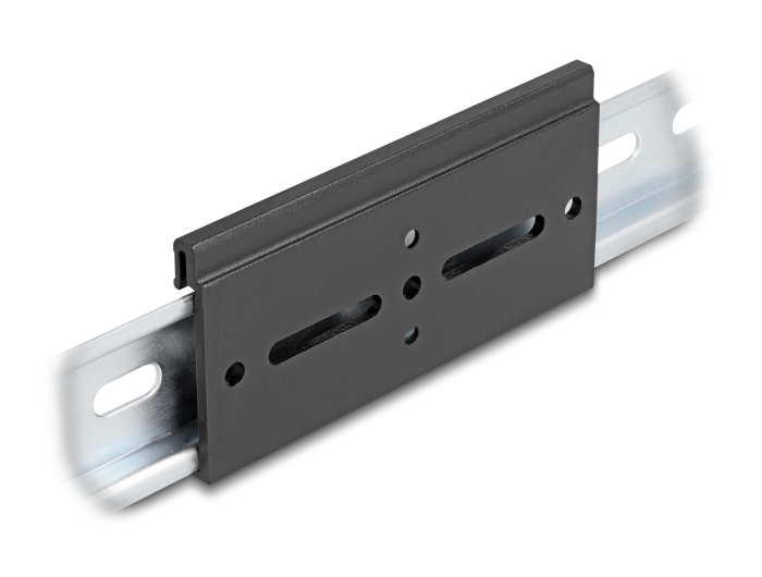 Delock Aluminium Montageclip für Hutschiene 100,0 x 47,8 mm schwarz #1 