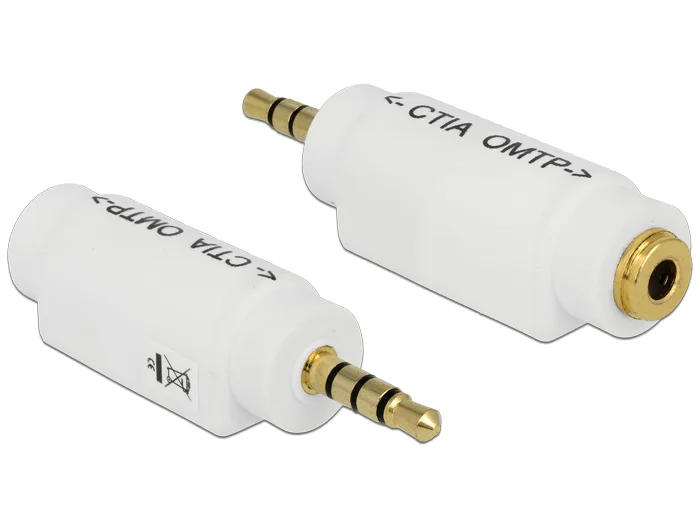Delock Adapter 3,5 mm 4 Pin Klinkenstecker > 3,5 mm 4 Pin Klinkenbuchse (ändert die Pinbelegung) #1 