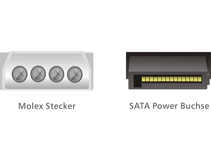 Delock Kabel SATA 15 Pin HDD zu 4 Pin Stecker – gerade #2 