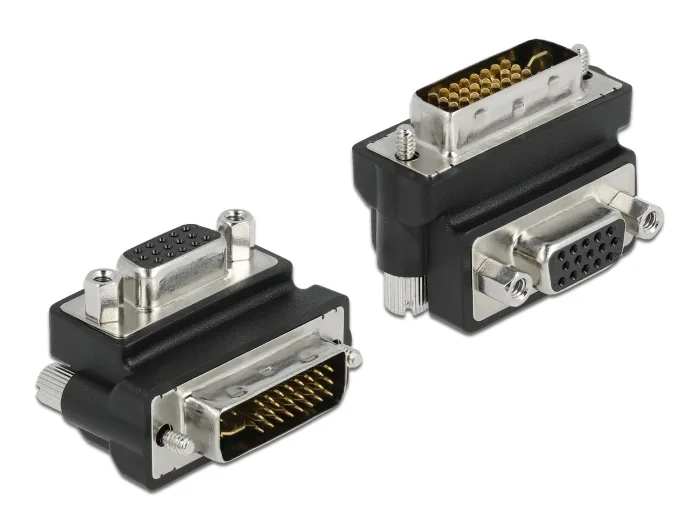 Delock Adapter VGA Buchse zu DVI 24+5 Pin Stecker rechts gewinkelt #1 