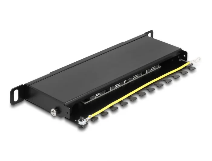 Delock 10″ Patchpanel 8 Port Cat.6A 0,5 HE schwarz #2 