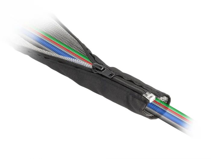 Delock EMV Abschirmgeflechtschlauch mit Reißverschluss hitzebeständig 1 m x 16 mm schwarz #3 