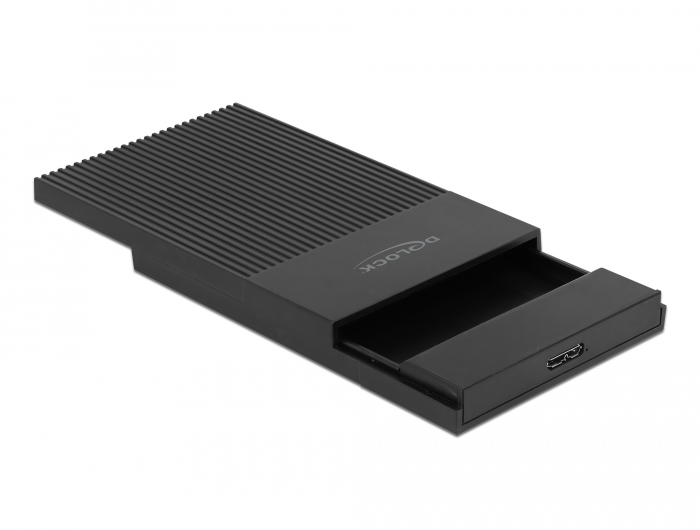 Delock Externes Gehäuse für 2.5″ SATA HDD / SSD mit SuperSpeed USB Typ Micro-B Buchse - werkzeugfrei #3 
