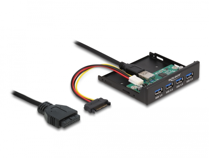 Delock Interner 3.5″ USB 3.2 Gen 1 Hub 4 Port #1 