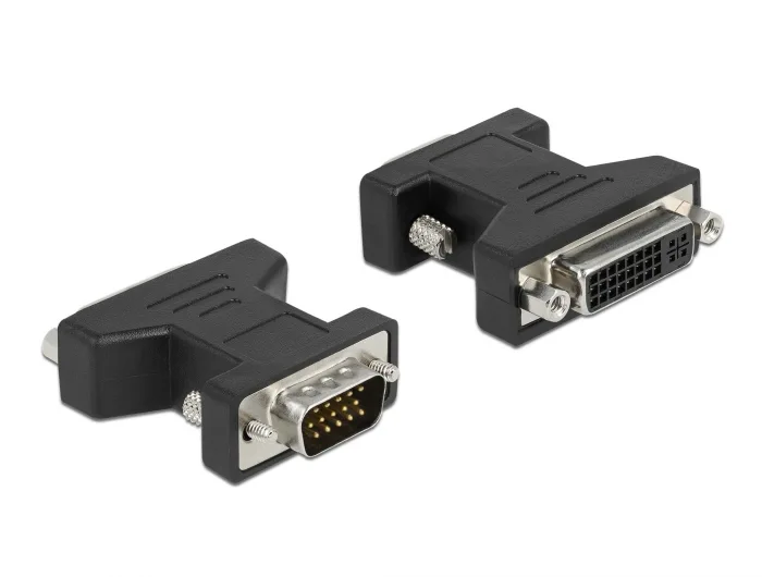 Delock Adapter DVI 24+5 Buchse zu VGA 15 Pin Stecker #1 