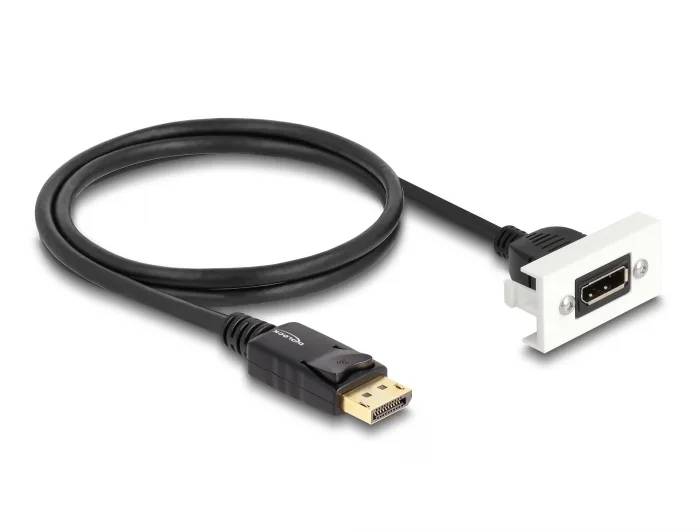 Delock Easy 45 DisplayPort 8K 30 Hz Modul mit Kabelpeitsche, 22,5 x 45 mm #2 