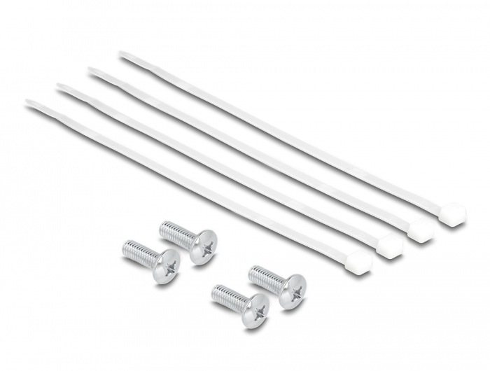 Delock 10″ Patchpanel 8 Port Cat.6A 1 HE grau #4 