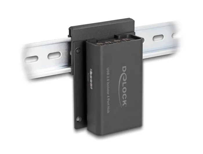 Delock 4 Port USB 2.0 Isolator Hub mit 5 kV Isolation für Datenleitung #3 
