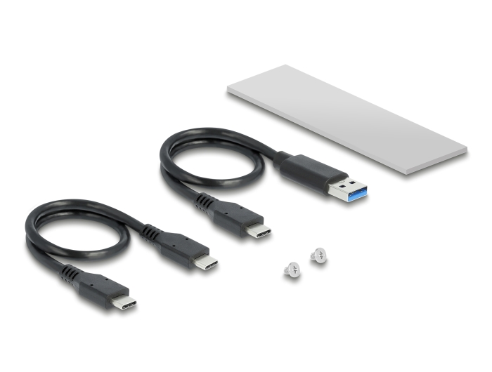 Delock Externes Gehäuse für M.2 NVMe PCIe SSD mit SuperSpeed USB 10 Gbps (USB 3.2 Gen 2) USB Type-C™ Buchse #4 