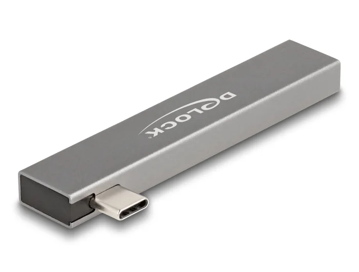 Delock 3 Port Slim USB Hub mit USB Type-C™ zu 1 x USB 10 Gbps USB Typ-A + 2 x USB 2.0 Typ-A #2 
