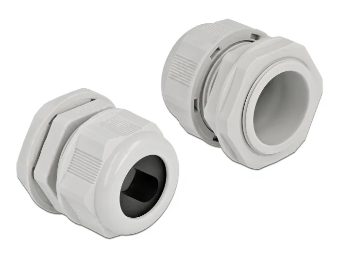 Delock Kabelverschraubung PG29 für Flachkabel grau 2 Stück #2 