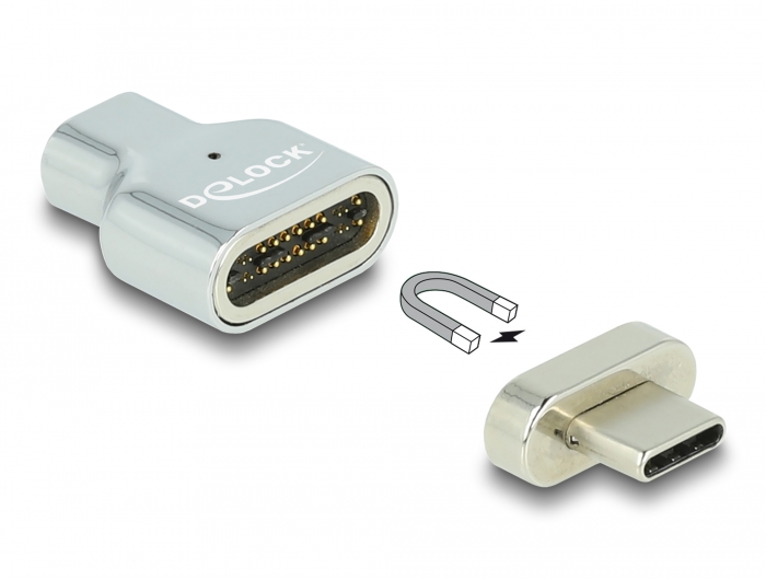 Delock Thunderbolt™ 3 / USB Type-C™ (DP Alt Mode) 8K 30 Hz Magnet Adapter Stecker zu Buchse #3 