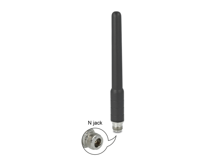 Delock GSM, UMTS Antenne N Buchse 2 dBi 17,8 cm omnidirektional starr mit flexiblem Materialien outdoor schwarz #3 