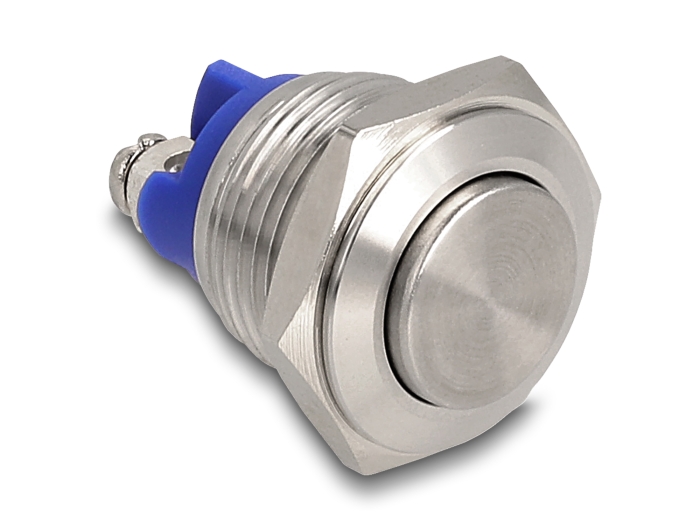 Delock Drucktaster zum Einbau 16 mm 2 x Schraubklemme Taster hoch #1 