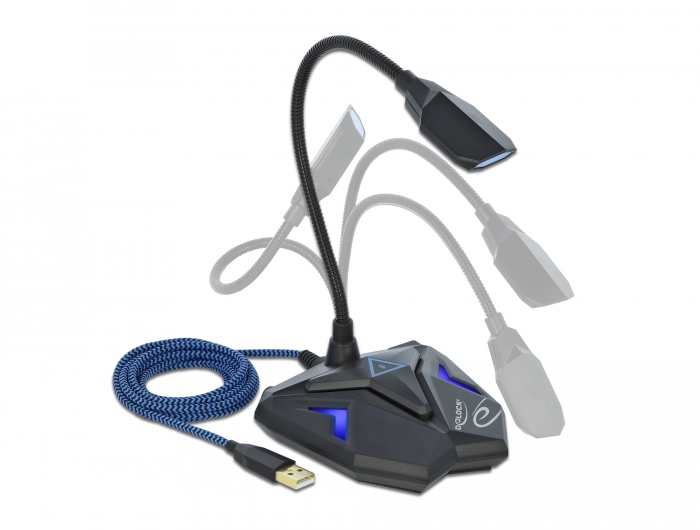 Delock Desktop USB Gaming Mikrofon mit Schwanenhals und Mute Button #3 