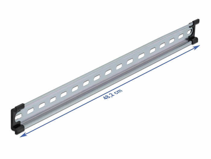 Delock Hutschiene 35 x 7,5 mm (19") Stahl #2 