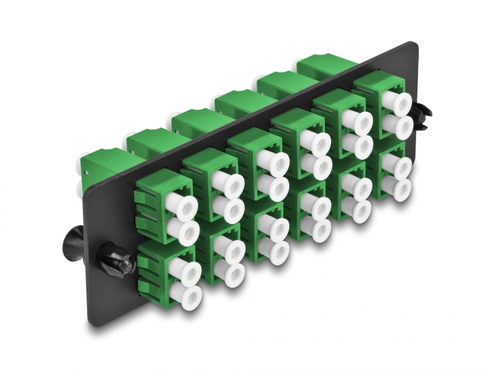 Delock LWL Adapter Panel LC Duplex APC 12 Port grün #2 