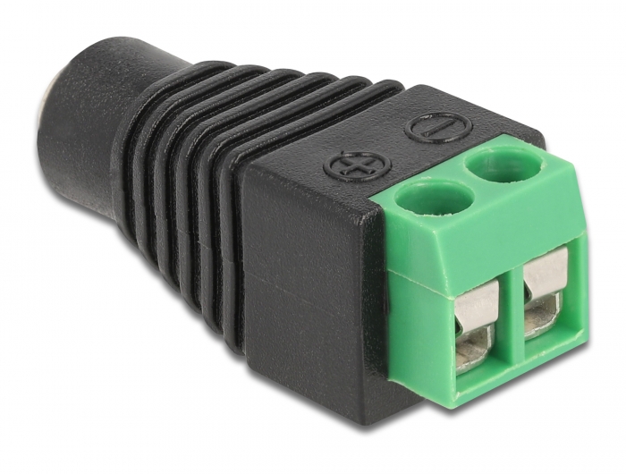Delock Adapter DC 1,35 x 3,5 mm Buchse > Terminalblock 2 Pin #2 