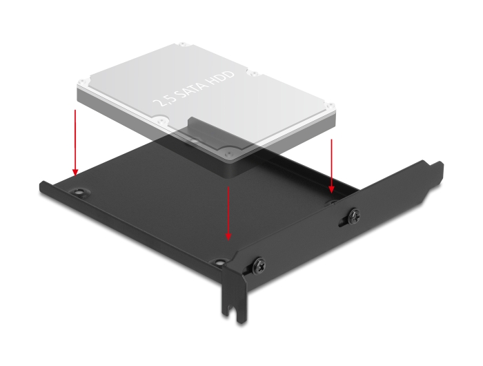 Delock Einbaurahmen für 1 x 2.5″ HDD in den PC Slot #1 