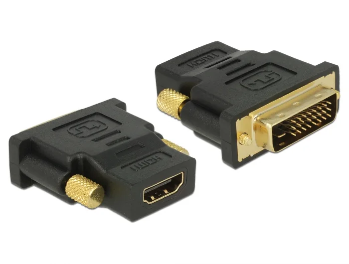 Delock Adapter DVI 24+1 Pin Stecker > HDMI Buchse - bidirektional #1 