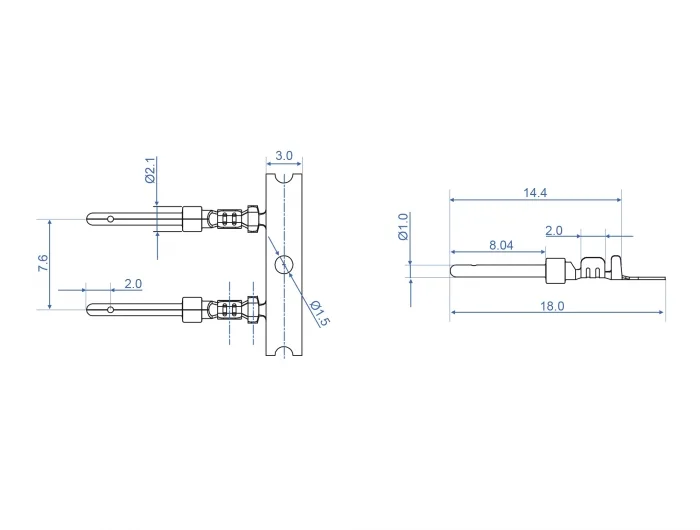 Delock Crimp-Kontakte für D-Sub Crimp Stecker 40 Stück #2 