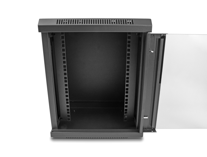 Delock 10″ Netzwerkschrank mit Glastür 8 HE schwarz #7 