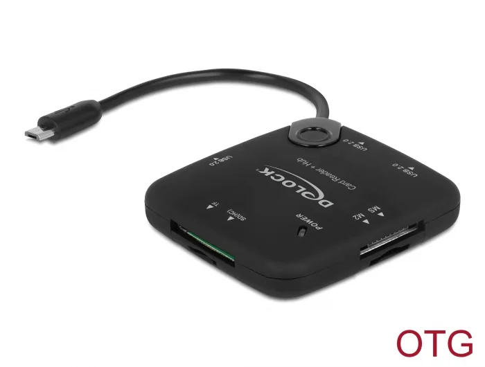 Delock Micro USB OTG Card Reader + 3 Port USB Hub #1 