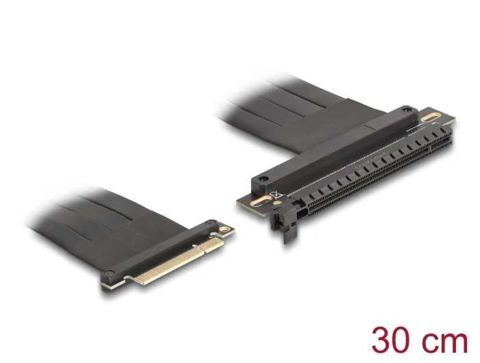 Delock Riser Karte PCI Express 3.0 x8 Stecker zu x16 Slot mit Kabel 30 cm #1 