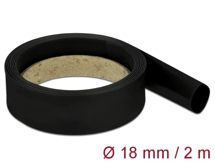 Delock Schrumpfschlauch 2 m x 18 mm schwarz #1 