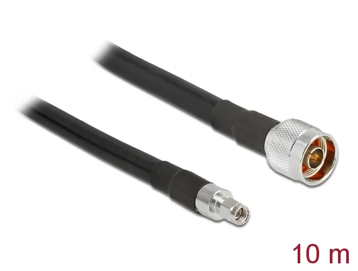 Delock Antennenkabel N Stecker > RP-SMA Stecker CFD400 LLC400 10 m low loss #1 
