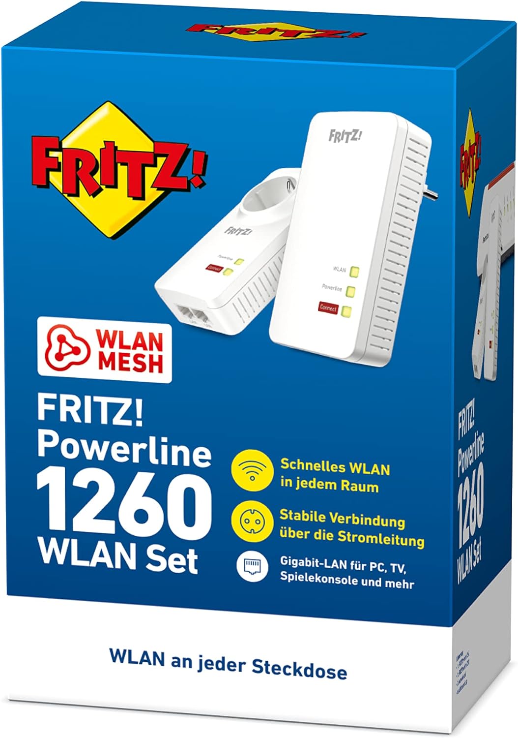 AVM FRITZ!Powerline 1260 WLAN AC Set 1200 MBit