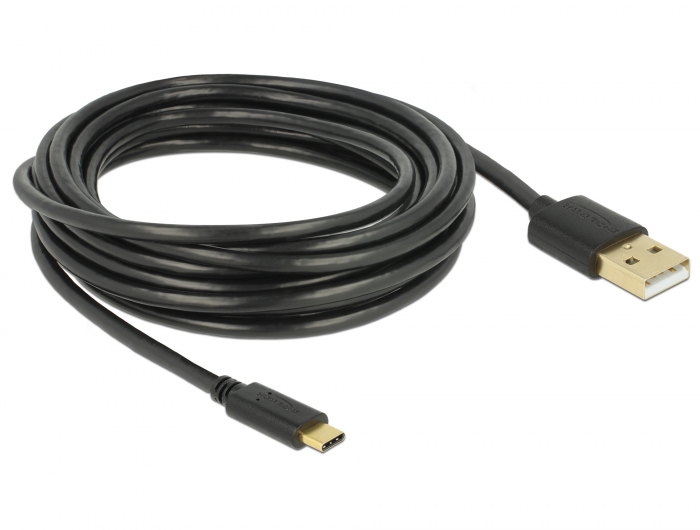 Delock USB 2.0 Kabel Typ-A zu Type-C 4 m