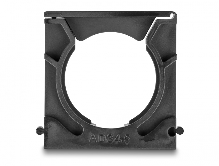 Delock Kabelschlauchhalter mit Verschlussclip 34,5 mm 4 Stück schwarz #3 