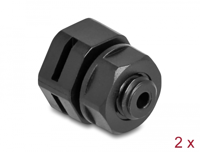 Delock Druckausgleichselement M6 schwarz 2 Stück #1 